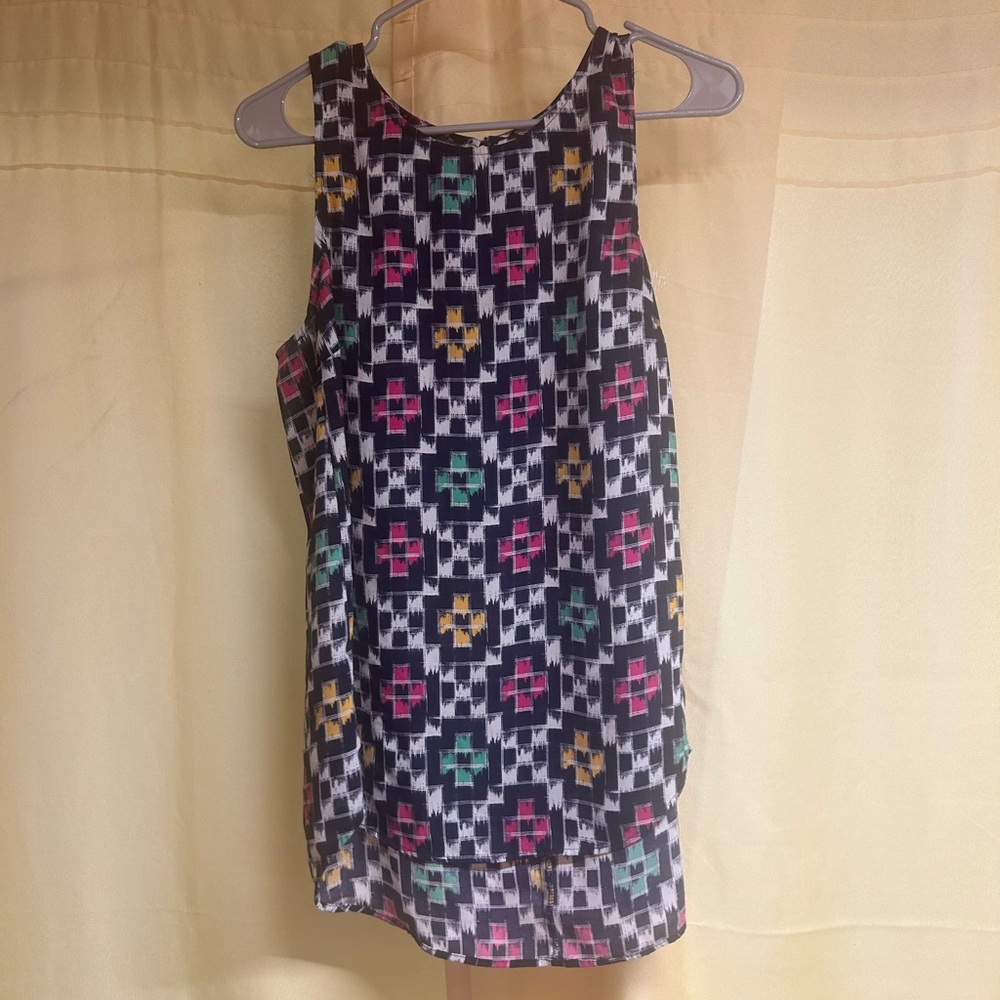 Daniel Rainn Multicolor Geometric Tank Top
